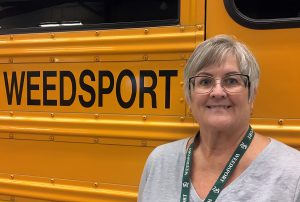 New Transportation supervisor Nancy Hares smiles for the camera 