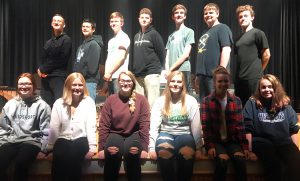 The members of the Senior High All County Chorus smile for the camera.