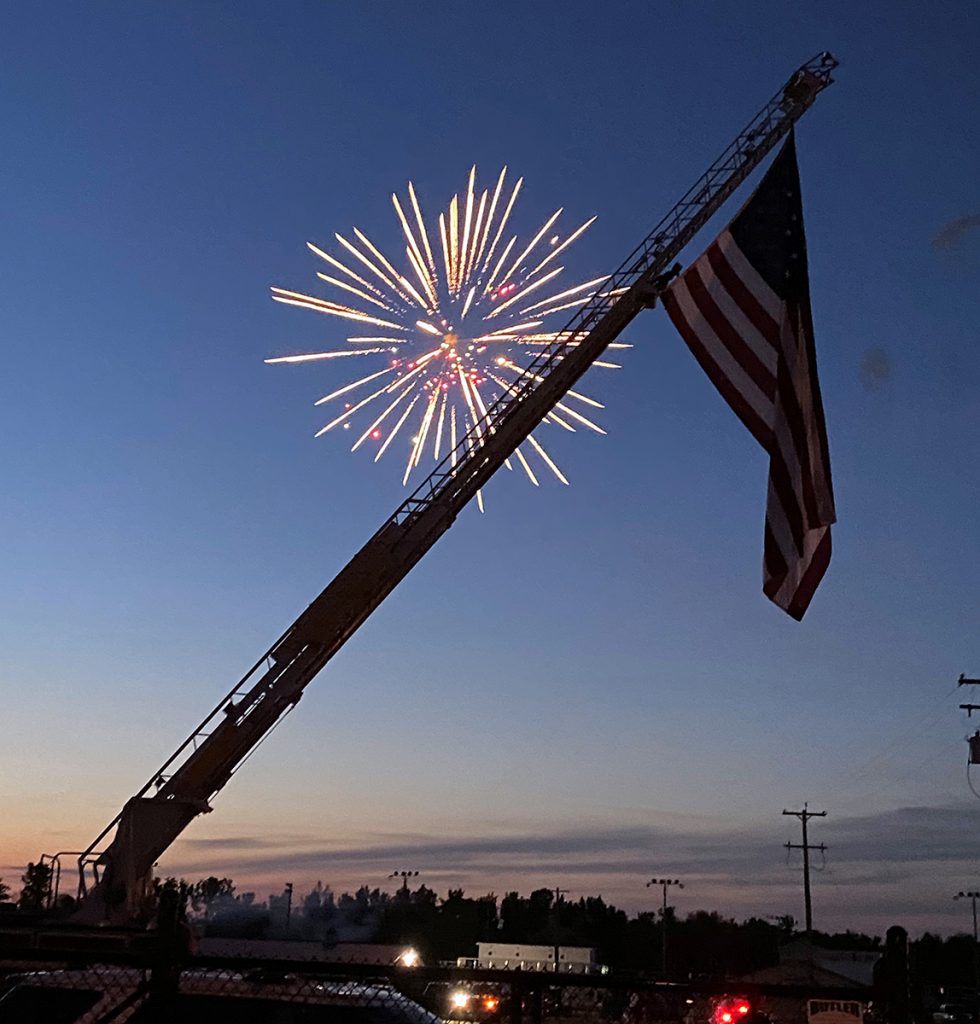 Graduation fireworks 