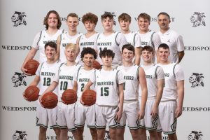 2021 Weedsport Boys Varsity Basketball team