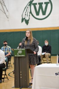 Weedsport seniors attend National Honor Society Cording Ceremony