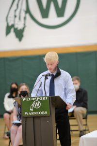 Weedsport seniors attend National Honor Society Cording Ceremony