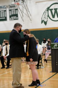 Weedsport seniors attend National Honor Society Cording Ceremony