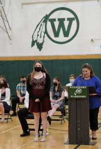 Weedsport seniors attend National Honor Society Cording Ceremony