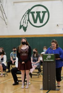 Weedsport seniors attend National Honor Society Cording Ceremony