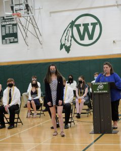 Weedsport seniors attend National Honor Society Cording Ceremony