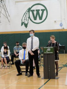 Weedsport seniors attend National Honor Society Cording Ceremony