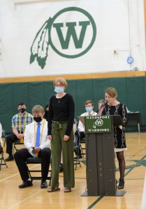 Weedsport seniors attend National Honor Society Cording Ceremony