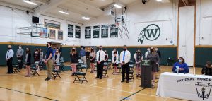 Weedsport seniors attend National Honor Society Cording Ceremony