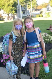 Weedsport students arrive for the first day of the 2021-22 school year