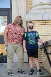 Weedsport students arrive for the first day of the 2021-22 school year