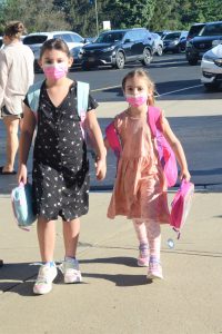 Weedsport students arrive for the first day of the 2021-22 school year