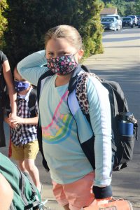 Weedsport students arrive for the first day of the 2021-22 school year