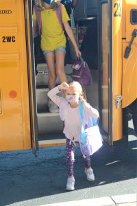 Weedsport students arrive for the first day of the 2021-22 school year