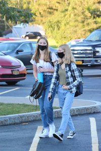 Weedsport students arrive for the first day of the 2021-22 school year