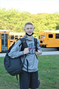 Weedsport students arrive for the first day of the 2021-22 school year