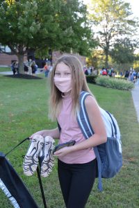 Weedsport students arrive for the first day of the 2021-22 school year