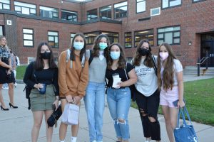 Weedsport students arrive for the first day of the 2021-22 school year