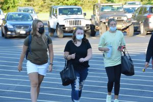 Weedsport students arrive for the first day of the 2021-22 school year