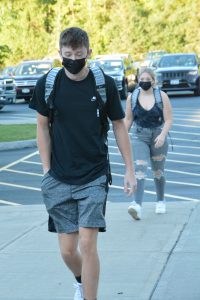 Weedsport students arrive for the first day of the 2021-22 school year