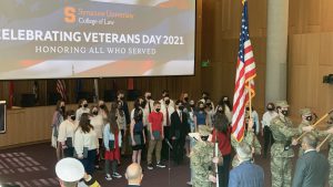 HS Chorus students perform in Veterans Day ceremony at Syracuse University