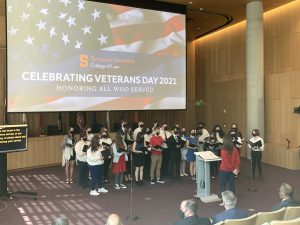 HS Chorus students perform in Veterans Day ceremony at Syracuse University