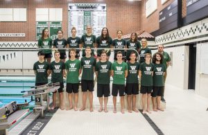 The varsity swimming and diving team is a scholar athlete team
