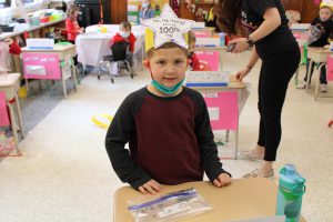 Weedsport Elementary students celebrate the 100th day of school