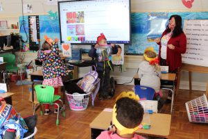 Weedsport Elementary students celebrate the 100th day of school
