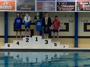 Austin Langdon and Christina Jackson take home medals in the diving sectionals championship