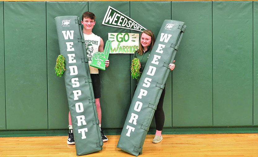 Jr.-Sr. High School students show Weedsport pride