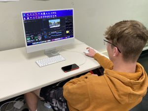 Journalism students put together the first episode of WarriorTV for the 2021-22 school year