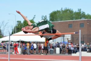 Troy Brown takes 7th place in the high jump at NYS Track and Field Championships
