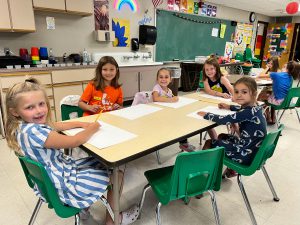 Weedsport students work on art projects during the 2022 Summer Art Camp at Weedsport Elementary