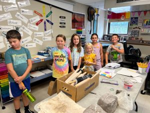 Weedsport students work on art projects during the 2022 Summer Art Camp at Weedsport Elementary