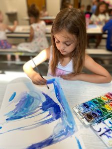 Weedsport students work on art projects during the 2022 Summer Art Camp at Weedsport Elementary