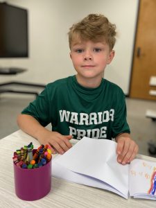 Weedsport students work on art projects during the 2022 Summer Art Camp at Weedsport Elementary