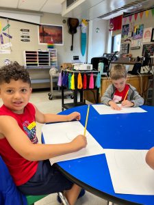 Weedsport students work on art projects during the 2022 Summer Art Camp at Weedsport Elementary