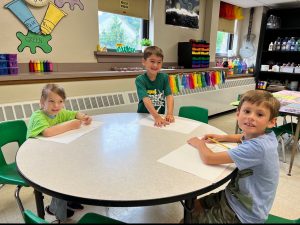 Weedsport students work on art projects during the 2022 Summer Art Camp at Weedsport Elementary