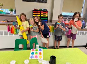 Weedsport students work on art projects during the 2022 Summer Art Camp at Weedsport Elementary