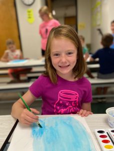 Weedsport students work on art projects during the 2022 Summer Art Camp at Weedsport Elementary