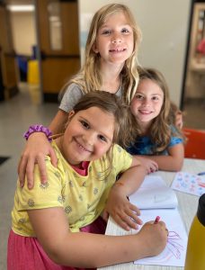 Weedsport students work on art projects during the 2022 Summer Art Camp at Weedsport Elementary