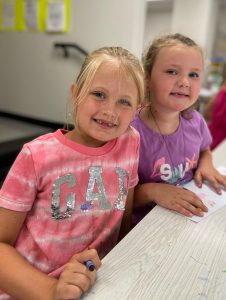 Weedsport students work on art projects during the 2022 Summer Art Camp at Weedsport Elementary