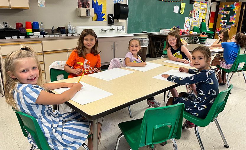 Weedsport Elementary students attend art camp at the elementary school