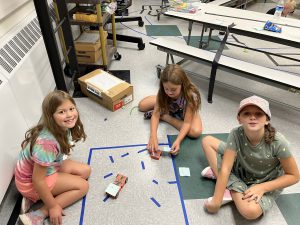 Students work on their math and science skills during STEM camp at Weedsport Elementary