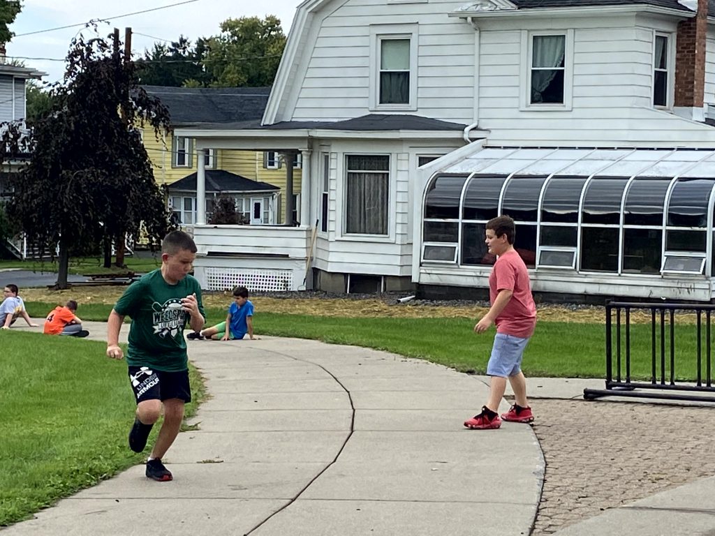 "Boys on the Right Track" team practices after school