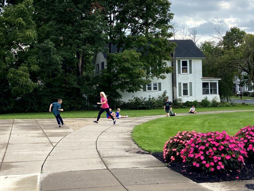 "Boys on the Right Track" team practices after school