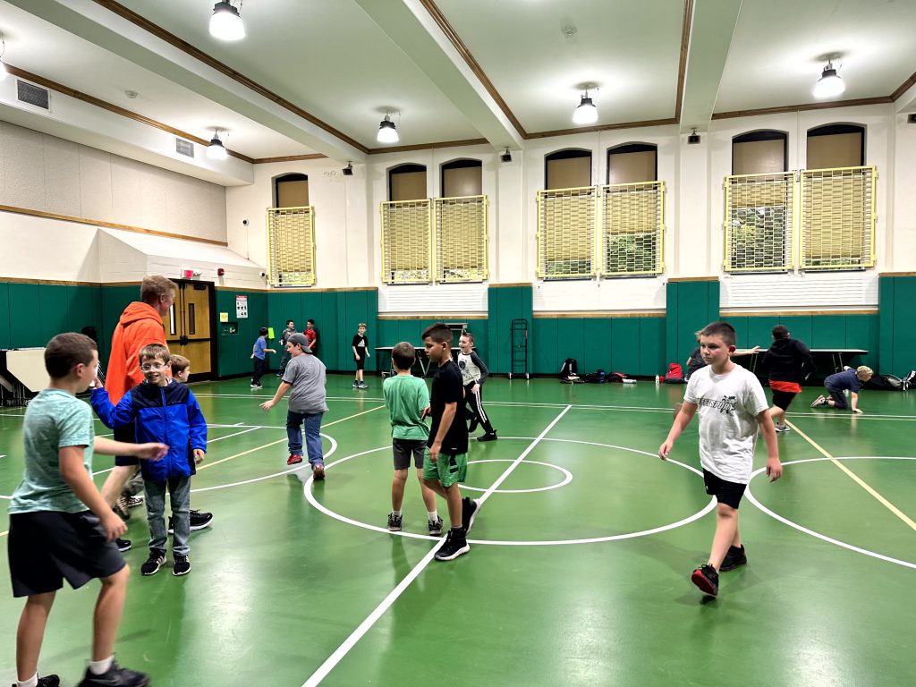 "Boys on the Right Track" team practices after school