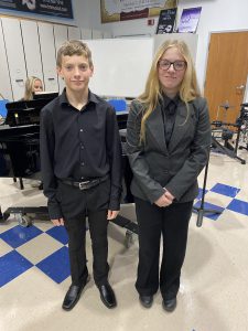 Matthias Crytzer-Shurant and Avery Miller were selected to participate in NYSSMA's Area All-State