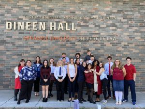 The Weedsport Jr.-Sr. High School choir participated in Syracuse University Law School's Veterans Day event